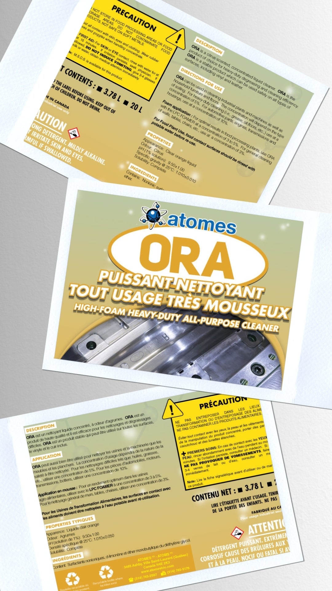 ORA - Heavy-duty, Multi-Purpose Foaming Degreaser, Highly Concentrated