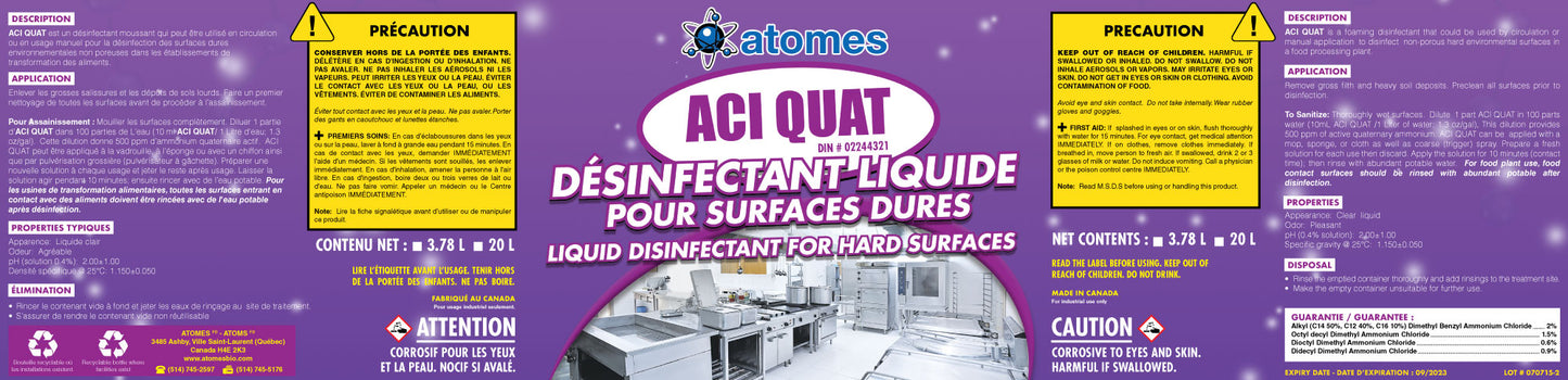 Aci-Quat Label