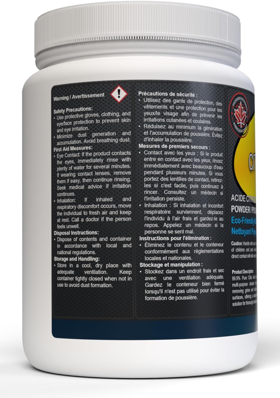 CITRIC ACID | Food Multi-Purpose Cleaner | Dishwasher Cleaner And Deodorizer | Limescale Descaler | Rust Remover | 1 Kg