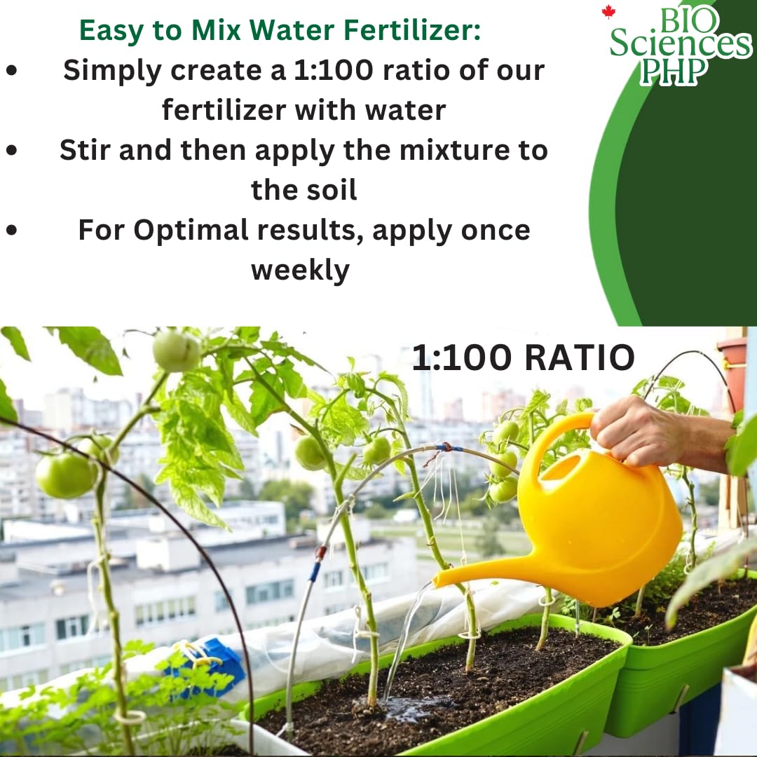 BiosScience PHP, Organic and Biological Liquid Fertilizer info4
