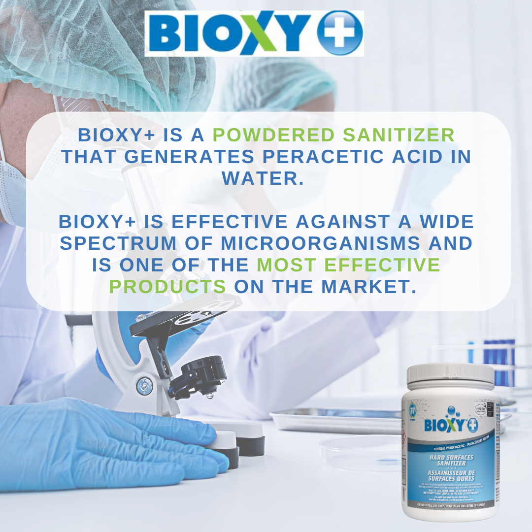 BIOXY PLUS: Patented Hard Surface Sanitizer | Peracetic Acid Powder ...
