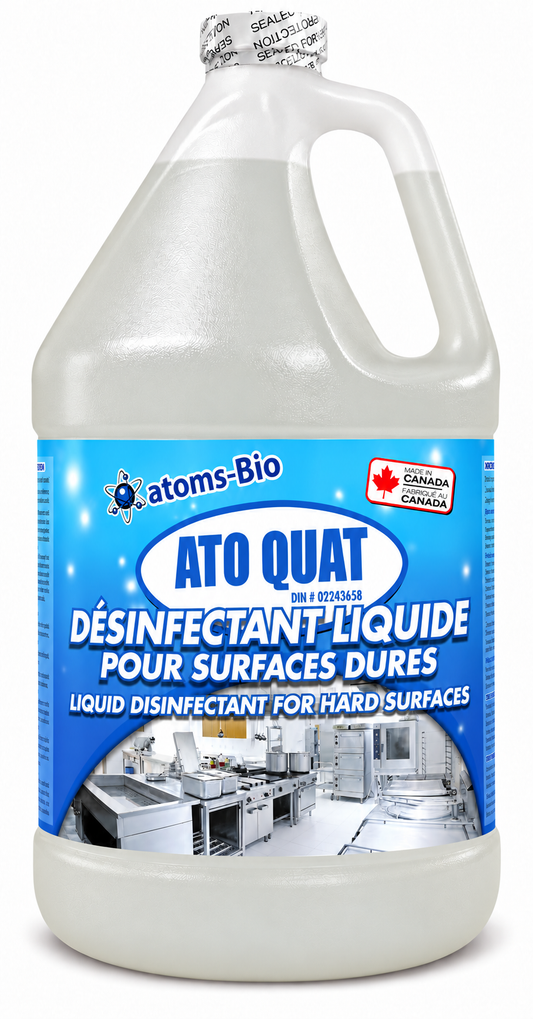 ATO QUAT - Désinfectant et assainissant - Hautement concentré, sans rinçage
