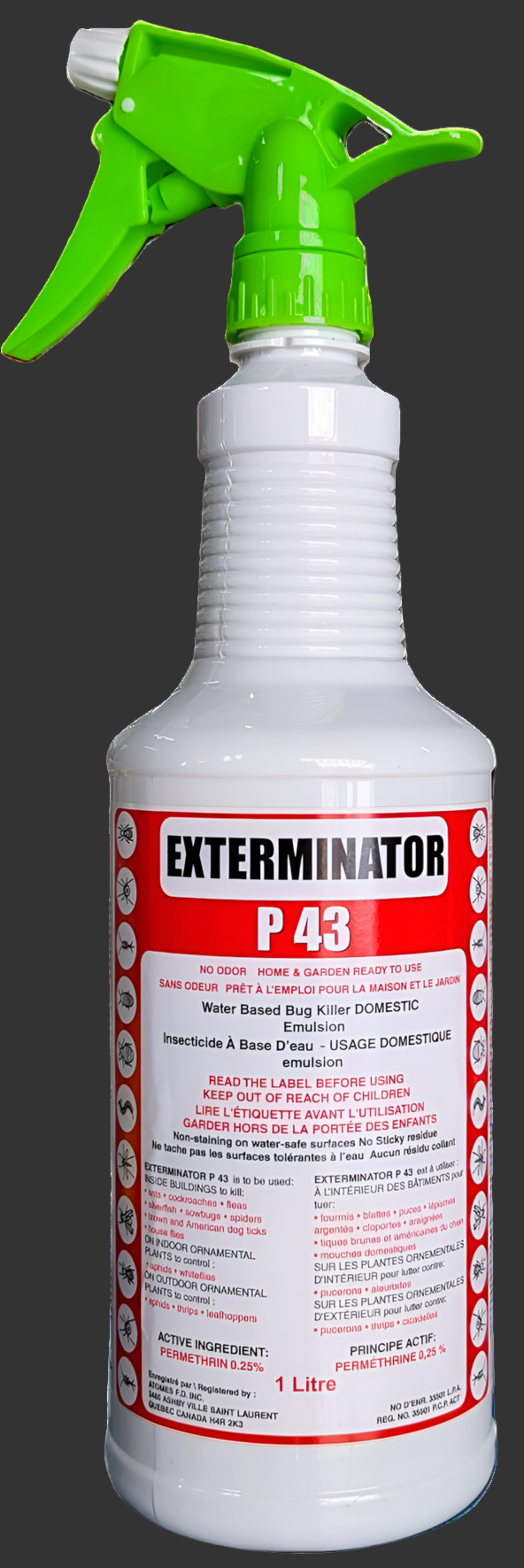 The Exterminator PY-42 - Professional Insecticide, Indoor & Outdoor ...